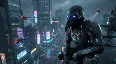 Cyber Raven Wallpaper